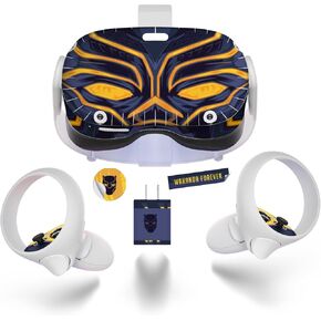 Black Cat Gold Helmet Skin Wrap Decal for Oculus Quest 2 Vinyl and Easy to Apply - Detailed Video Instructions Included, Purple in Kuwait