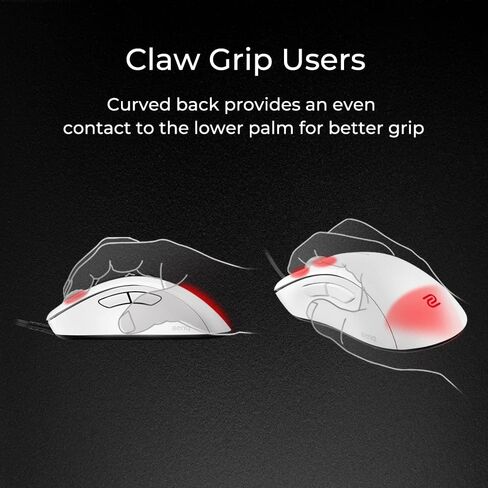 BenQ EC2-C Zowie Ergonomic Gaming Mouse | Professional Esports Performance | Lighter Weight | Driverless | Paracord Cable | 24-Step Scroll Wheel | Matte Black | Medium Size in Saudi Arabia