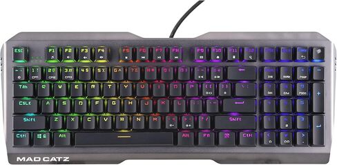 Mad Catz S.T.R.I.K.E. 13 Compact Premium Mechanical Wired Gaming Keyboard with Aluminum Frame Cherry MX RED switches and RGB Lighting in Saudi Arabia