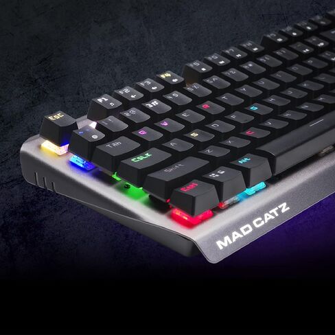 Mad Catz S.T.R.I.K.E. 13 Compact Premium Mechanical Wired Gaming Keyboard with Aluminum Frame Cherry MX RED switches and RGB Lighting in Saudi Arabia