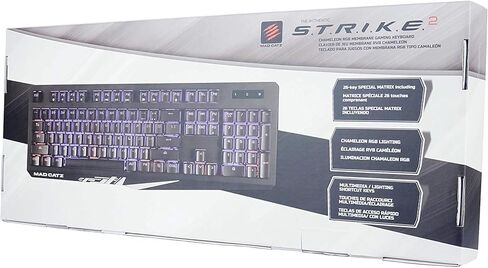 Mad Catz S.T.R.I.K.E. 13 Compact Premium Mechanical Wired Gaming Keyboard with Aluminum Frame Cherry MX RED switches and RGB Lighting in Kuwait