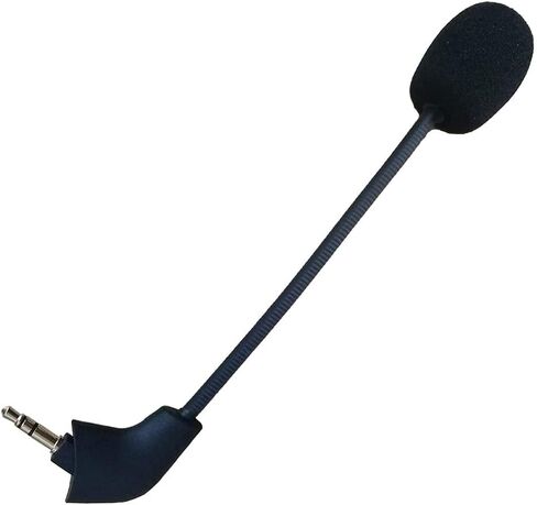 GONOLOWAY Replacement Game Mic 3.5mm to Microphone Boom Compatible for Kingston HyperX Cloud 2 II Cloud Core Cloud Pro CloudX PS4 Xbox One Nintendo Switch Computer PC Gaming Headsets (Black) in Saudi Arabia