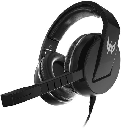 Acer Nitro Gaming Headset II: 50mm Drivers | Retractable Omni-Directional Noise-Canceling Microphone with On-Cable Controls | Over-Ear Design with RGB Lights, (Pack of 1) in Kuwait