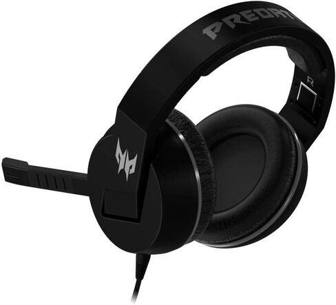 Acer Nitro Gaming Headset II: 50mm Drivers | Retractable Omni-Directional Noise-Canceling Microphone with On-Cable Controls | Over-Ear Design with RGB Lights, (Pack of 1) in Kuwait