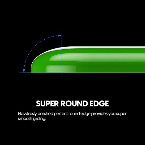 Superglide - Fastest and Smoothest Mouse Feet / Skates Made with Ultra Strong Flawless Glass Super Fast Smooth and Durable Sole for Razer Basilisk Ultimate [Green] in Saudi Arabia