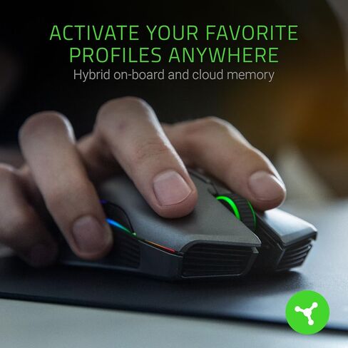 Razer Lancehead - Wireless Gaming Mouse: 16, 000 DPI Laser Sensor - Chroma RGB Lighting - 8 Programmable Buttons - Mechanical Switches in Saudi Arabia