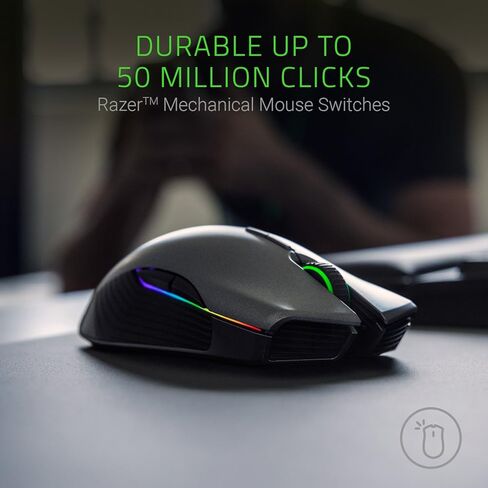 Razer Lancehead - Wireless Gaming Mouse: 16, 000 DPI Laser Sensor - Chroma RGB Lighting - 8 Programmable Buttons - Mechanical Switches in Saudi Arabia