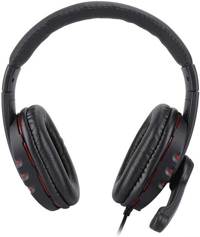 Bewinner Q7 USB Gaming Headset Over-Ear Gaming Headphones with Mic E-Sports Headphones Adjustable Headband Wired Game Headset PU Leather Ear Cover for PC Computer in Saudi Arabia