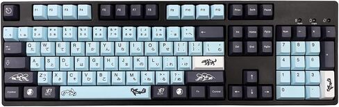 JSJT Ink Lotus Keycaps 140 مفتاحًا OEM Profile Keycaps PBT Dye Sublimation Keycaps لـ ANSI/ISO Layout Cherry MX Switch لوحات مفاتيح الألعاب الميكانيكية GK61/64/68/84/87/96/980/104/108 (مع شريط المسافة 6.25u) in Kuwait