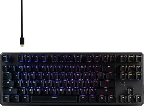 لوحة مفاتيح ميكانيكية TECWARE Phantom+ 87 مفتاح، RGB LED، مفتاح Wraith Orange in Saudi Arabia