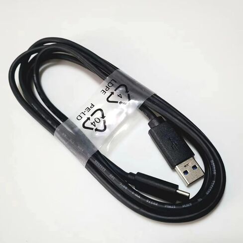 ال زد واي دي دي كيبل شحن USB نوع C لسماعات كورسير فيرتوسو RGB SE/كورسير HS80 RGB / كورسير فيرتوسو RGB SE/فيرتوسو RGB XT/كورسير HS75 XB لاسلكية عالية الدقة (6 قدم، اسود) in Saudi Arabia
