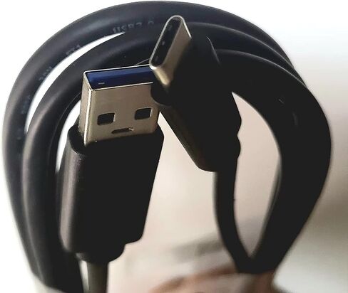 ال زد واي دي دي كيبل شحن USB نوع C لسماعات كورسير فيرتوسو RGB SE/كورسير HS80 RGB / كورسير فيرتوسو RGB SE/فيرتوسو RGB XT/كورسير HS75 XB لاسلكية عالية الدقة (6 قدم، اسود) in Saudi Arabia