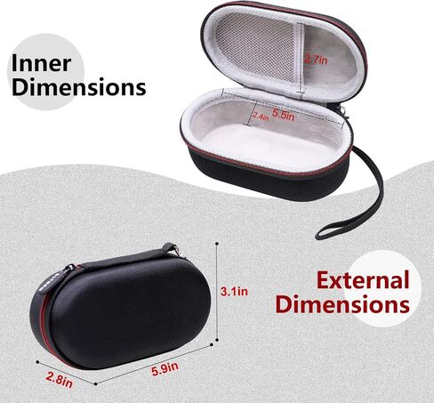 LTGEM EVA Hard Case for Razer Viper V2 Pro Hyperspeed Wireless Gaming Mouse - Travel Protective Carrying Storage Bag in Saudi Arabia