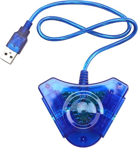 اوستينت محول وحدة تحكم بلاي ستيشن 1 وبلاي ستيشن 2 الى الكمبيوتر الشخصي بمنفذ USB 2.0 لوحدة تحكم سوني بلاي ستيشن 2 السلكية in Kuwait