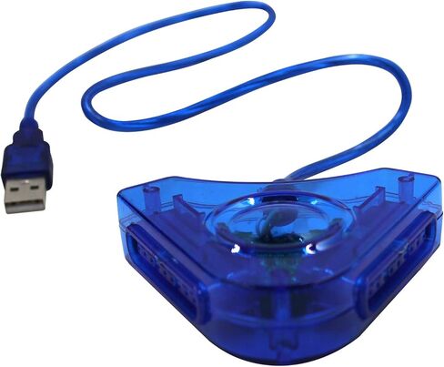 اوستينت محول وحدة تحكم بلاي ستيشن 1 وبلاي ستيشن 2 الى الكمبيوتر الشخصي بمنفذ USB 2.0 لوحدة تحكم سوني بلاي ستيشن 2 السلكية in Kuwait