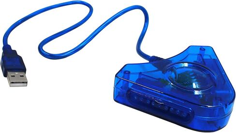 اوستينت محول وحدة تحكم بلاي ستيشن 1 وبلاي ستيشن 2 الى الكمبيوتر الشخصي بمنفذ USB 2.0 لوحدة تحكم سوني بلاي ستيشن 2 السلكية in Kuwait