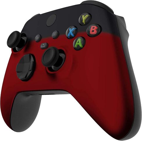 Modded Wireless Controller for Microsoft Xbox Series X/S & Xbox One - Compatible With All Shooting Games - Rapid Fire, Dropshot, Akimbo & More (X/S Red & Black) in Kuwait