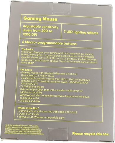 Gaming Mouse (Grey) in Saudi Arabia