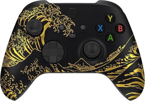 Custom Controllerzz Wireless Controller for Microsoft Xbox Series X/S & Xbox One - Soft Touch Feel - Custom Series X/S Controller (X/S Golden Waves) in Kuwait
