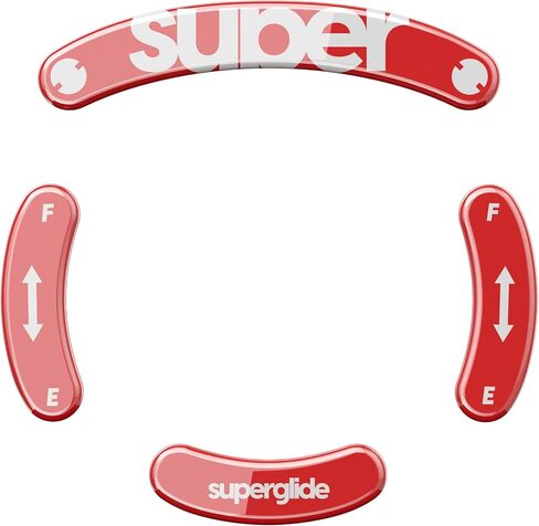 Superglide - أسرع وأسلس أقدام ماوس/زلاجات مصنوعة من زجاج فائق القوة لا تشوبه شائبة، نعل فائق السرعة وسلس ومتين لجهاز Logitech GPro Wireless [أزرق] in Saudi Arabia