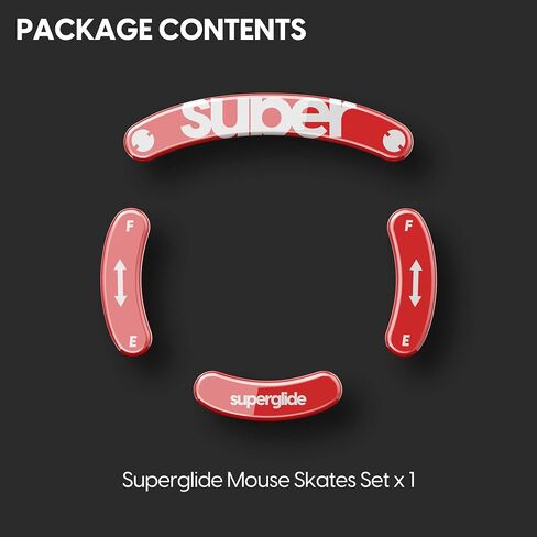 Superglide - أسرع وأسلس أقدام ماوس/زلاجات مصنوعة من زجاج فائق القوة لا تشوبه شائبة، نعل فائق السرعة وسلس ومتين لجهاز Logitech GPro Wireless [أزرق] in Saudi Arabia