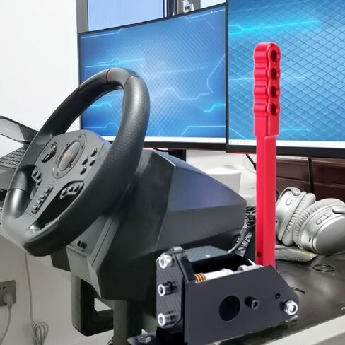 64 بت USB SIM Handbrake PC Windows Racing Game لـ Logi G25 G27 G29 G920 G923 لـ Thrust-Master T500 T300 مع كابل USB بمقبض (أسود مع مشبك) in Kuwait
