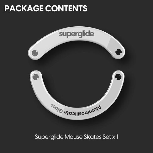 Superglide - أقدام الفأرة الأسرع والأكثر سلاسة / زلاجات مصنوعة من زجاج فائق القوة لا تشوبه شائبة ونعل فائق السرعة وسلس ومتين لجهاز Logitech G703 / G603 / G403 [أزرق] in Saudi Arabia