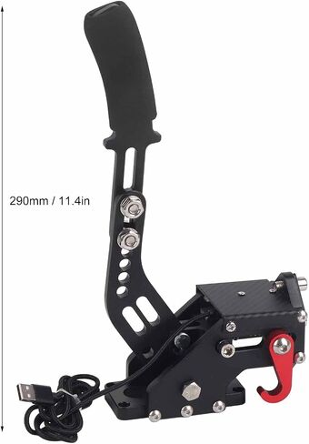 Aramox USB Handbrake, 14Bit PC USB Handbrake for Logitech Racing Games G27 G25 G29 T500 T300 Fanatecosw Lfs Dirt Rally (Black) in Saudi Arabia