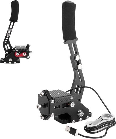 Aramox USB Handbrake, 14Bit PC USB Handbrake for Logitech Racing Games G27 G25 G29 T500 T300 Fanatecosw Lfs Dirt Rally (Black) in Saudi Arabia