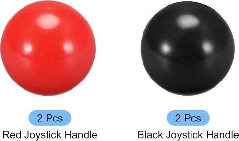 MECCANIXITY Joystick Handle Top Ball Head M6 Red/Black Easy to Install for Arcade Game Part 4pcs in Saudi Arabia