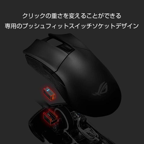 ماوس الألعاب البصري من ASUS - ROG Gladius II Core | قبضة اليد اليمنى المريحة | ماوس ألعاب للكمبيوتر خفيف الوزن | مستشعر بصري 6200 نقطة في البوصة | مفاتيح اومرون | 6 أزرار | إضاءة Aura Sync RGB in Kuwait