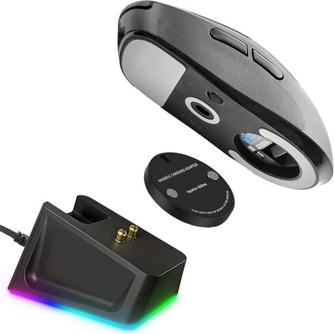 Upgraded Charging Dock with RGB Indicator Compatible with Logitech G502 X Lightspeed G Pro x Superlight Wireless Gaming Mouse,4.9Ft USB Charger Cable Stand fits for Logitech G502/G703/G903 X Game Mice in Saudi Arabia
