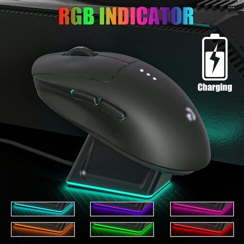 Upgraded Charging Dock with RGB Indicator Compatible with Logitech G502 X Lightspeed G Pro x Superlight Wireless Gaming Mouse,4.9Ft USB Charger Cable Stand fits for Logitech G502/G703/G903 X Game Mice in Saudi Arabia