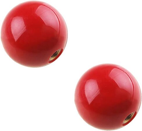 2 Pieces 35mm Arcade-Game Round Joystick Head Joystick's Round Balltop Round Topball Handle Rocker Ball Top Handle, Red in Saudi Arabia
