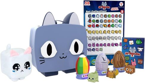 Pet Simulator X - Gray Cat Collector Bundle (Mystery Case w/ 8 Items, Series 1) [Includes DLC] in Kuwait