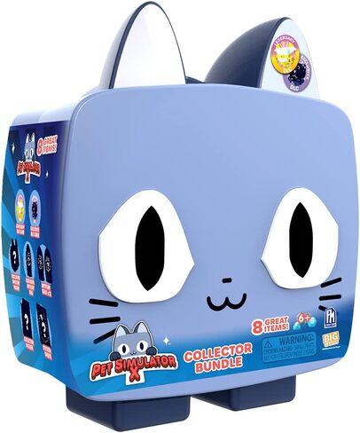 Pet Simulator X - Gray Cat Collector Bundle (Mystery Case w/ 8 Items, Series 1) [Includes DLC] in Kuwait