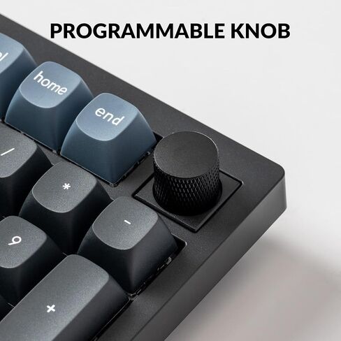 Keychron V5 Wired Custom Mechanical Keyboard Knob Version, 96% Layout QMK/VIA Programmable with Hot-swappable Keychron K Pro Brown Switch Compatible with Mac Windows Linux Black (Non-Transparent) in Saudi Arabia