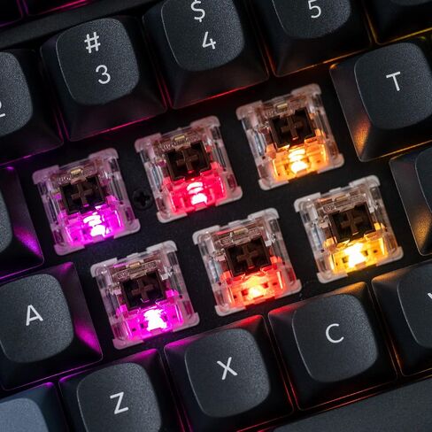 Keychron V5 Wired Custom Mechanical Keyboard Knob Version, 96% Layout QMK/VIA Programmable with Hot-swappable Keychron K Pro Brown Switch Compatible with Mac Windows Linux Black (Non-Transparent) in Saudi Arabia