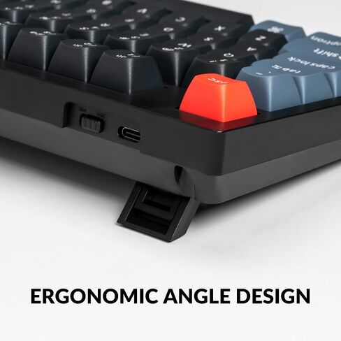 Keychron V5 Wired Custom Mechanical Keyboard Knob Version, 96% Layout QMK/VIA Programmable with Hot-swappable Keychron K Pro Brown Switch Compatible with Mac Windows Linux Black (Non-Transparent) in Saudi Arabia