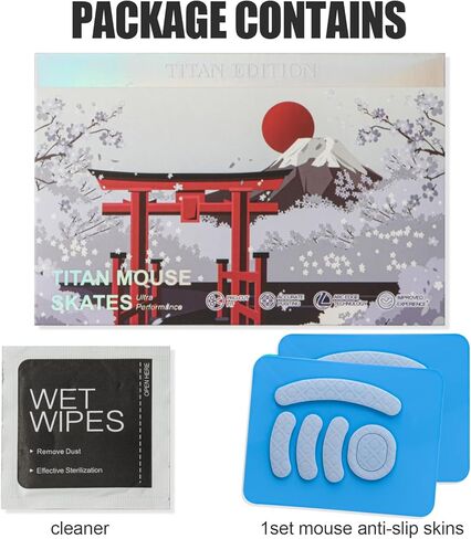 ملصقات أقدام الماوس قطعتان من أقدام الماوس فائقة السرعة تنزلق من أجل ماوس الألعاب اللاسلكي Logitech G PRO PTFE ثلاثي الأبعاد بنمط داكن رمادي بديل طقم أقدام الماوس in Kuwait