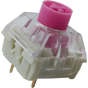 Zjmehty Silent Keyboard Switches,Kailh Box Silent Pink Switches for Mechanical Keyboard,3-pin 35gf Linear/Typing&Gaming/Waterproof Switches(Mute Pink,108Pcs) in Saudi Arabia