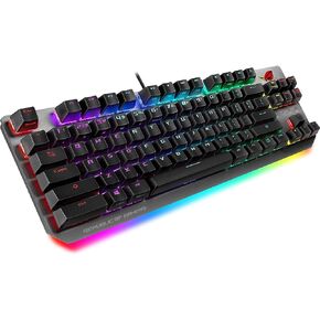 ASUS ROG Strix Scope NX TKL | 80% Gaming Mechanical Keyboard, ROG NX Red Linear Switches, Detachable Cable, Stealth Key, Aura Sync, Programmable Macros, Aluminum Top in Saudi Arabia