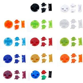 Plastic Power ON Off Buttons Keypads Replacement for Gameboy Color GBC Button A B Control Button D Pads (Black) in Kuwait
