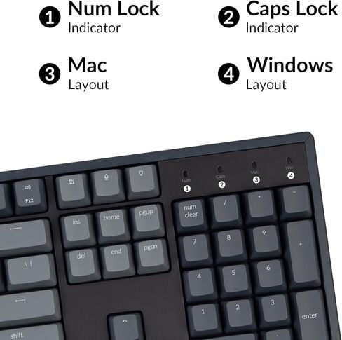 Keychron K10 Full Size 104 Keys Bluetooth Wireless/USB Wired Mechanical Gaming Keyboard for Mac with Gateron G Pro Red Switch/RGB Backlight/Multitasking Computer Keyboard for Windows, Aluminum Frame in Saudi Arabia