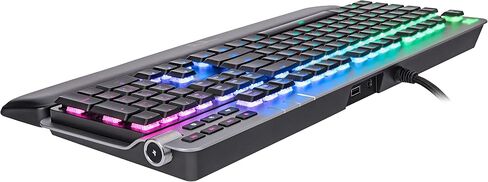 لوحة مفاتيح Thermaltake Argent K6 RGB ميكانيكية منخفضة الشكل للألعاب Cherry MX Red ، لوحة Alumiunm العلوية، مقبض متعدد الوظائف ، مسند المعصم ، GKB-KB6-LRSRUS-01 in Saudi Arabia