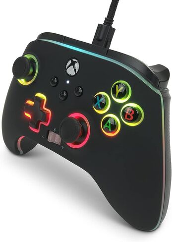 وحدة التحكم السلكية المحسنة PowerA Spectra Infinity لأجهزة Xbox Series X|S - أبيض (حصريًا من Amazon)، لوحة ألعاب، وحدة تحكم لألعاب الفيديو، تعمل مع Xbox One وWindows 10/11، مرخصة رسميًا in Saudi Arabia