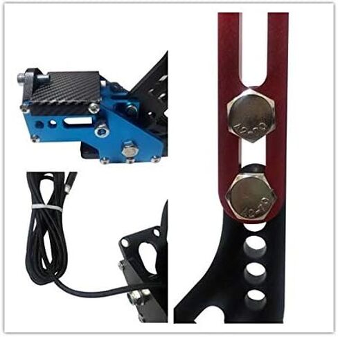 Anngo USB Handbrake PC Windows لألعاب Sim Racing G25 G27 G29 T500 FANATECOSW Dirt Rally + المشبك (النوع الأحمر 2) in Kuwait