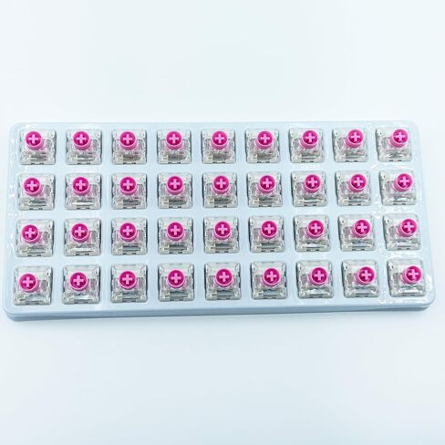 Zjmehty Silent Keyboard Switches,Kailh Box Silent Pink Switches for Mechanical Keyboard,3-pin 35gf Linear/Typing&Gaming/Waterproof Switches(Mute Pink,108Pcs) in Saudi Arabia