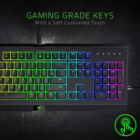 Razer Cynosa Chroma Gaming Keyboard: Individually Backlit RGB Keys - Spill-Resistant Design - Programmable Macro Functionality - Quiet & Cushioned in Saudi Arabia