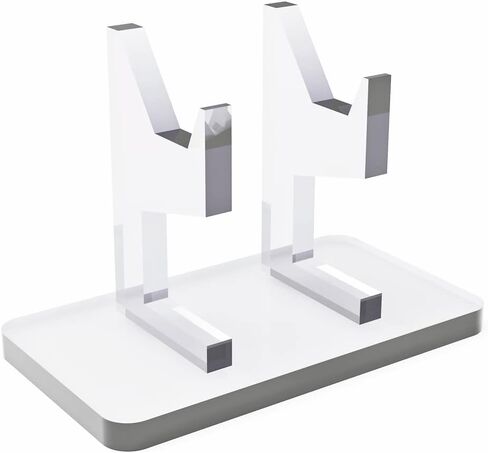 Transparent Acrylic Universal Controller Stand Gaming Gamepad Accessories with Crystal Texture Perfect Display and Organization Gaming Controller Holder for Storage, Organization & Display(2 Packs) in Saudi Arabia